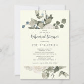 Winter floral | Elfenbeinküche Probe Einladung (Vorderseite)