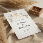 Winter Floral Foto Save The Date