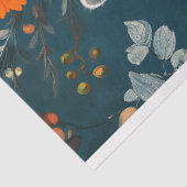 Winter Floral Grau Cat Decoupage Seidenpapier (Ausschnitt)