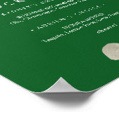 Winter Floral|Green Signature Cocktails Signieren Poster (Ecke)