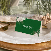 Winter floral | Green Wedding Dankeschön Card Dankeskarte