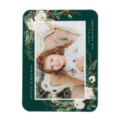 Winter floral | Holiday Foto Magnet (Vertikal)