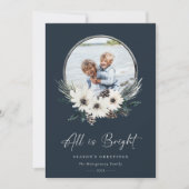 Winter Floral Hoop Wreath Foto (Vorderseite)