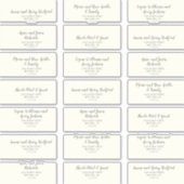 Winter floral | Ivory Wedding Guest Address Labels (Vorderseite)