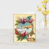 Winter Floral Karte (Gelbe Blume)