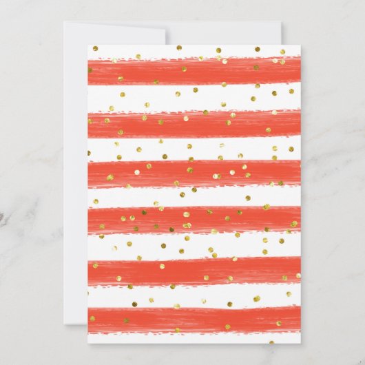 Winter Floral Merry Little Christmas Par - Tee Einladung (Rückseite)