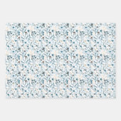 Winter Floral Pattern Geschenkpapier Set (Vorderseite 2)