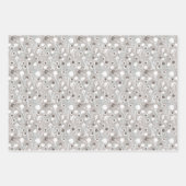 Winter Floral Pattern Geschenkpapier Set (Vorderseite)