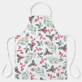 Winter Floral Pattern Schürze (Vorderseite)