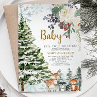 Winter Floral Red Baby Duwer Forest Animes