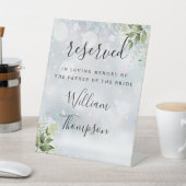 Winter floral reserviert für Vatermutter Gedenkstä Sockelschild (In SItu)