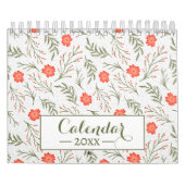 Winter Floral Script Positive Affirmation 2025 Kalender (Titelbild)