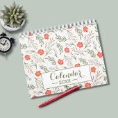 Winter Floral Script Positive Affirmation 2025 Kalender