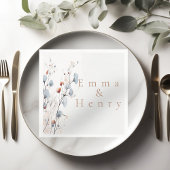 Winter floral serviette