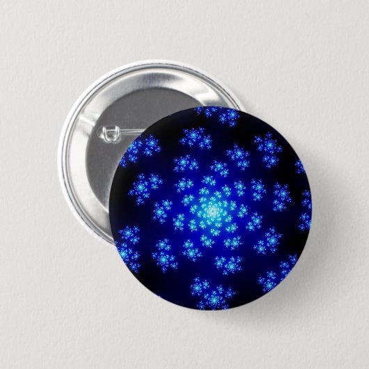 Winter Floral Sprinkles Button (Vorne & Hinten)