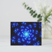 Winter Floral Sprinkles Postkarte (Stehend Vorderseite)