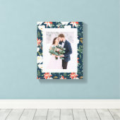 Winter floral | Urlaub Leinwanddruck (Insitu (Holzboden))