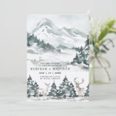 Winter Floral Water Color | FOTO SAVE THE DATE (Stehend Vorderseite)