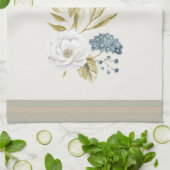 Winter Floral Watercolor Botanical Geschirrtuch (Gefaltet)
