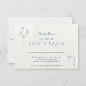 Winter Florals Classic Wedding QR CODE UAWG Einladung (Vorderseite)