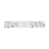 Winter Florals Cotswold Romantische Hochzeit Einladungsbanderole (Flach)