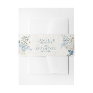 Winter Florals Cotswold Romantische Hochzeit Einladungsbanderole