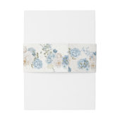 Winter Florals Cotswold Romantische Hochzeit Einladungsbanderole (Rückseitenbeispiel)