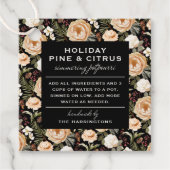 Winter Florals Holiday Simmer Potpourri Set Geschenkanhänger (Vorderseite)