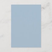 Winter Florals in Mattierten Pines Hochzeit Begleitkarte (Rückseite)