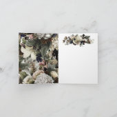 Winter Florals Konifers Weihnachtsfeiertagen Karte (Innenseite)