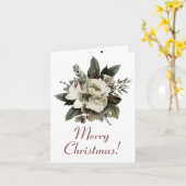 Winter Florals Konifers Weihnachtsfeiertagen Karte (Gelbe Blume)