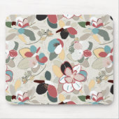 Winter Florals Neutrals Mousepad (Vorne)