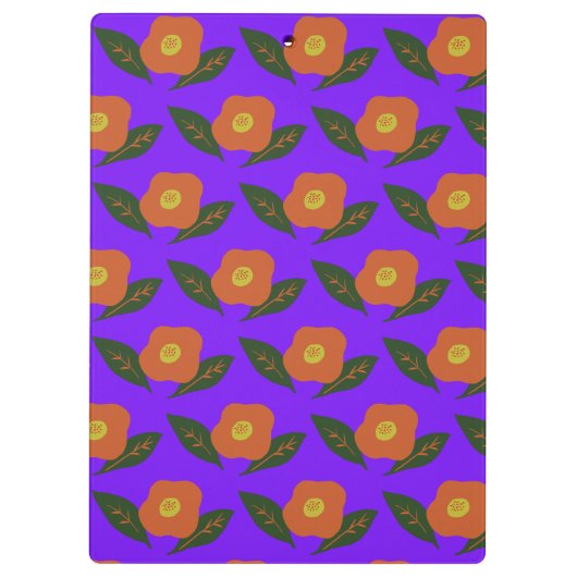 Winter Flower Klemmbrett (Rückseite)