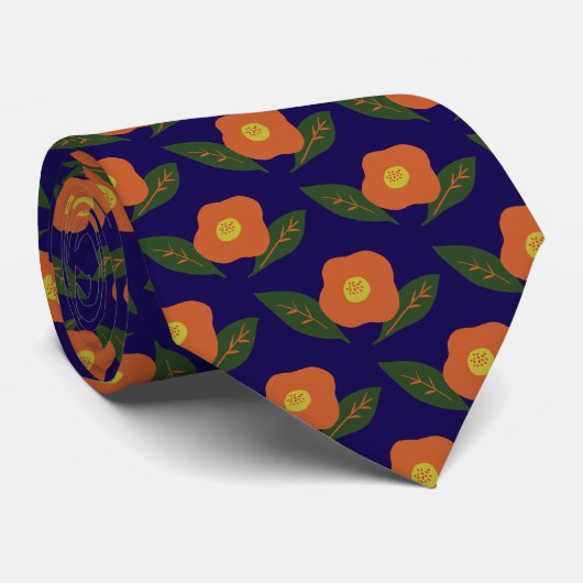 Winter Flower Krawatte (Gerollt)