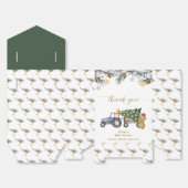 Winter Flower X'mas Tree Tractor Bear Baby Shower  Geschenkschachtel (Ungefaltet)