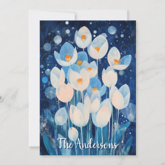 Winter Flowers Feiertagskarte