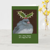 Winter Fluff Weihnachtskarte Karte (Gelbe Blume)