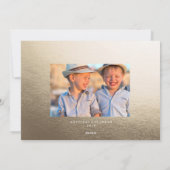 WINTER FLURRIES Foto Weihnachtskarte Feiertagskarte (Rückseite)