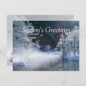 Winter-Fluss- kundengerechte Postkarten (Vorne/Hinten)