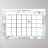 Winter Foliage Babydusche schätzt das passende Dat Poster (Vorne)