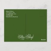 Winter Foliage Business mit Foto Urlaub Postkarte (Rückseite)