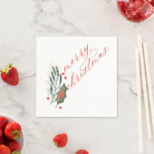 Winter Foliage Holiday Napkins Serviette (Beispiel)