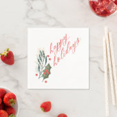 Winter Foliage Holiday Napkins Serviette (Beispiel)