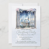 Winter Foliage Pine Forest Aquarell Weihnachten Einladung (Vorderseite)