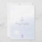 Winter Foliage Pine Forest Aquarell Weihnachten Einladung (Rückseite)