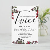 Winter Foliage Sprichwort Es zweimal wöchentlich V Einladung (Stehend Vorderseite)