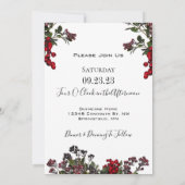 Winter Foliage Sprichwort Es zweimal wöchentlich V Einladung (Rückseite)