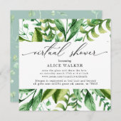 Winter Foliage virtuelle Dusche Einladung (Vorne/Hinten)