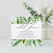 Winter Foliage virtuelle Dusche Einladung (Stehend Vorderseite)