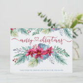 Winter Folies und Poinsettia Weihnachten im Wasser (Stehend Vorderseite)